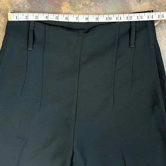 Zara Women Pleated Wide Leg Pants with Belt Loops 6 - Picture 2 of 10